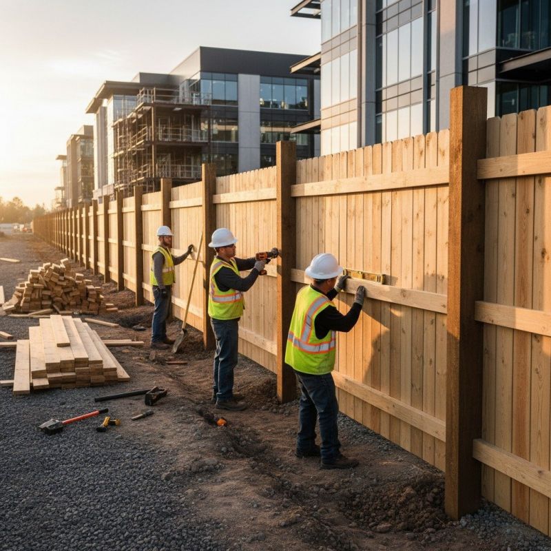 Concrete Fence Installation detail